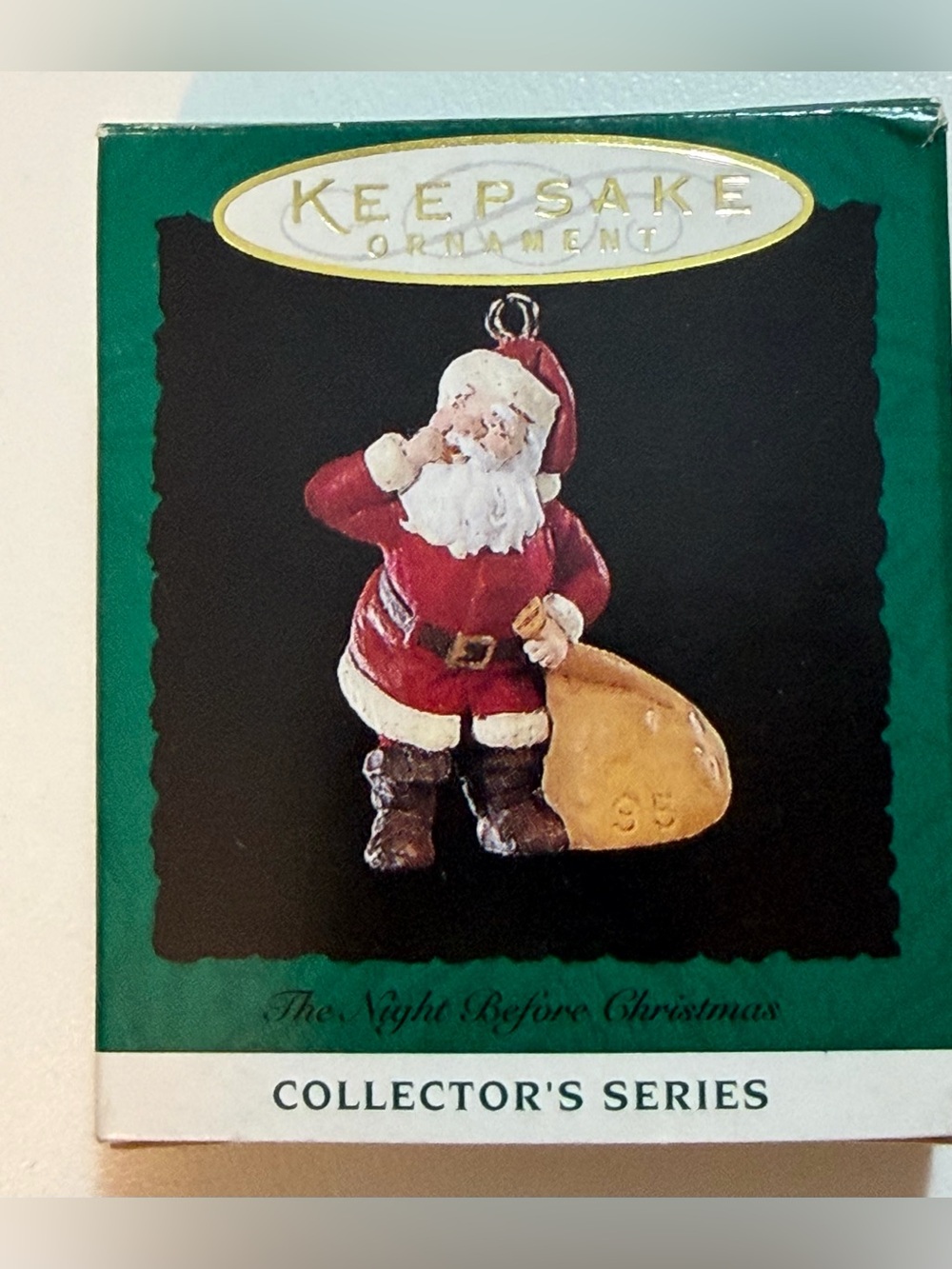 Vtg 1995 Hallmark Keepsake Miniature Ornament The Night Before Christmas Series